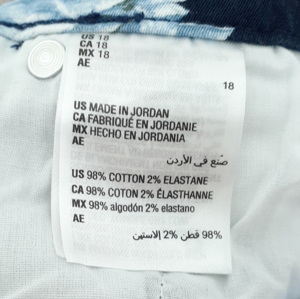 Charter Club Pants Sz 18 Floral Straight Leg 144 - Picture 7 of 8